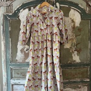 Maeve Multicolor Horse Pattern Dress